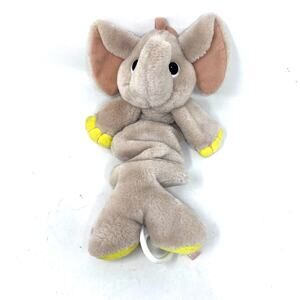 Soft Dreams Elephant Crib Pull Musical Vintage Plush Plays Twinkle Little Star